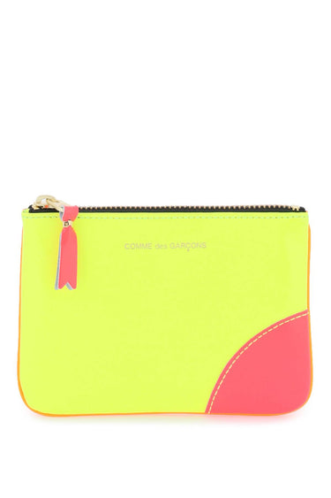 Comme Des Garcons Wallet mini pochette fluo