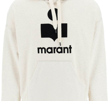 Marant 'miley' hoodie with flocked logo