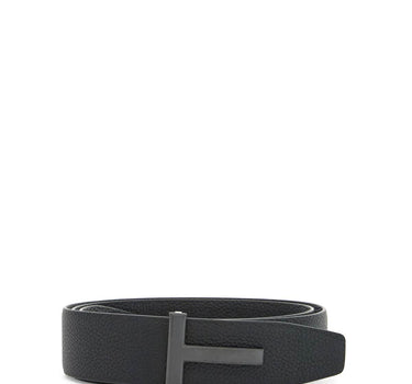 Tom Ford elegant brown and black calfskin belt made in italy