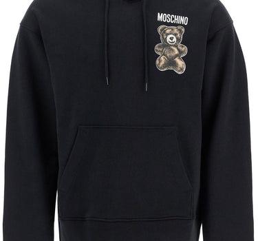 moschino teddy bear hooded sweat