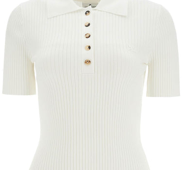 Courreges short-sleeved ribbed polo