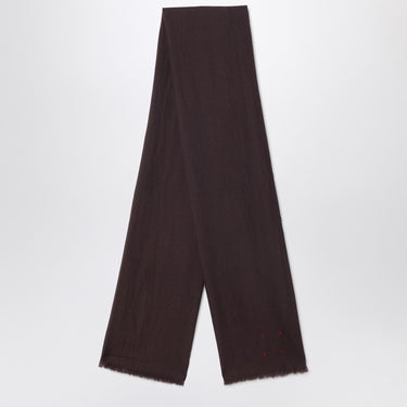 Destin Ebony brown wool scarf