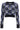 Marine Serre cropped moon argyle pattern