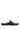 Tod'S black calfskin slip-on loafers with metallic strap and rubber sole