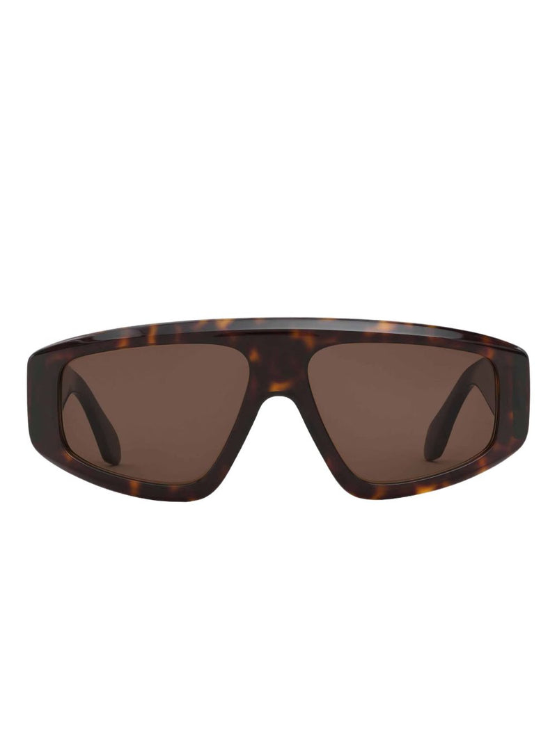 Mask 92 Sunglasses Brown Tortoiseshell by Alaïa