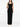 Black Square-Neck Long Dress by Solace London